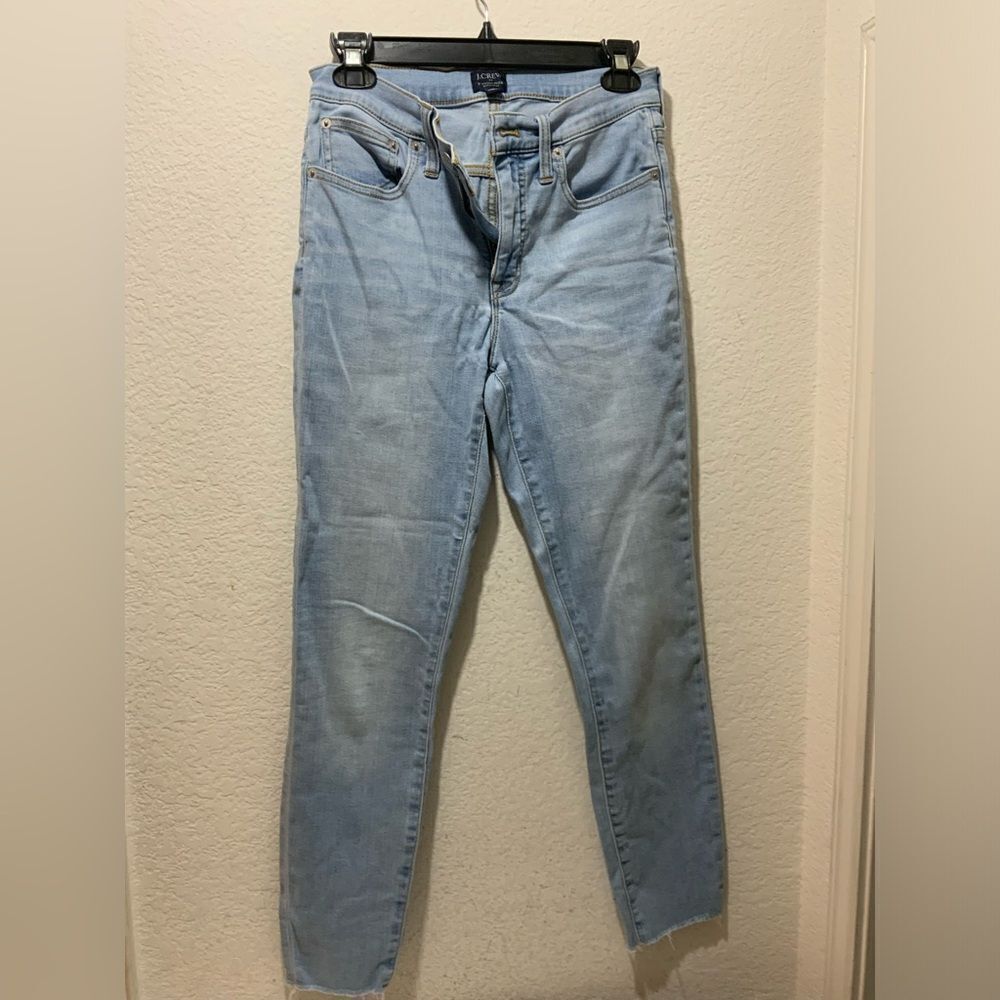 J. Crew 9" high Rise skinny Jean light Wash size 26